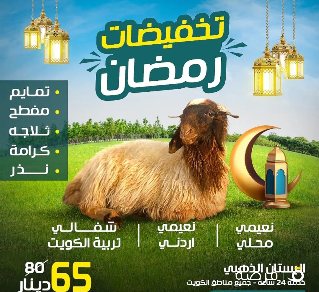 ذبائح اشفالية توصيل حتى باب البيت