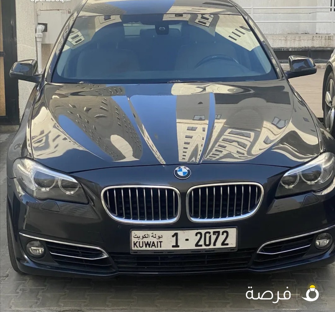BMW 520 I 2014 تيربو 4 سلندر صبغ وكاله ماعدا 3 قطع سرفيس شامل حديث تواير جدد و اخري