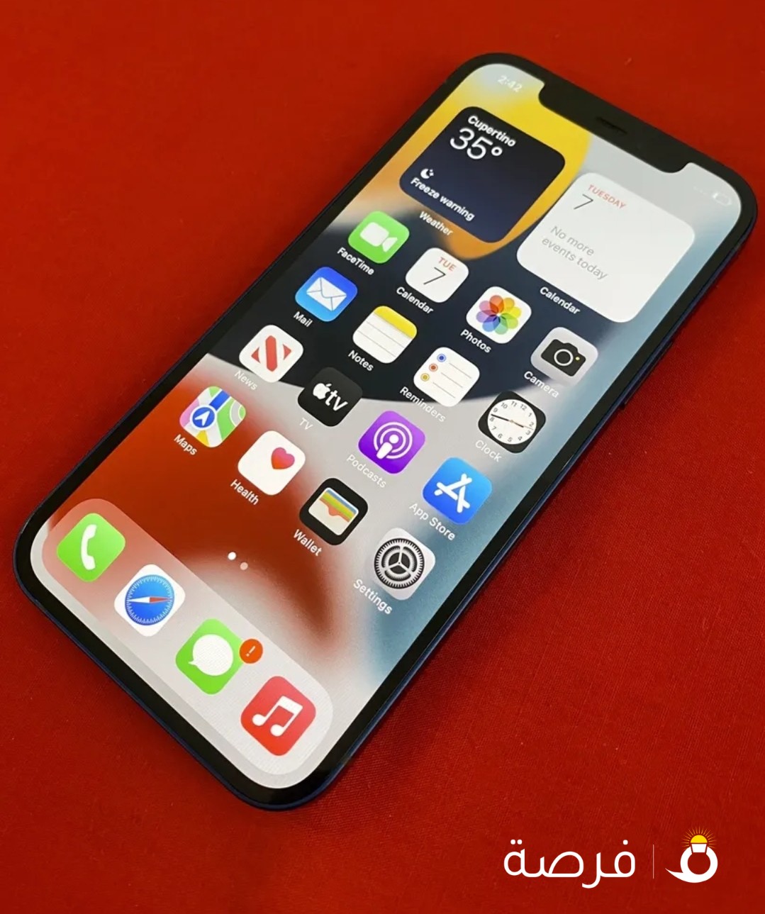 IPHONE 12 (256GB)5G أمريكي أصلي100% بحالـة ممتـازة جـدًا كالجديد
