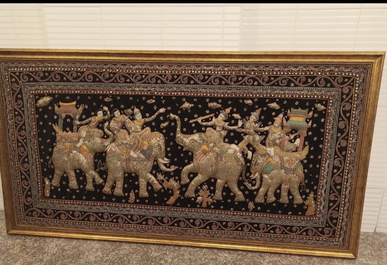 لوحه تطريز يدوي جميله