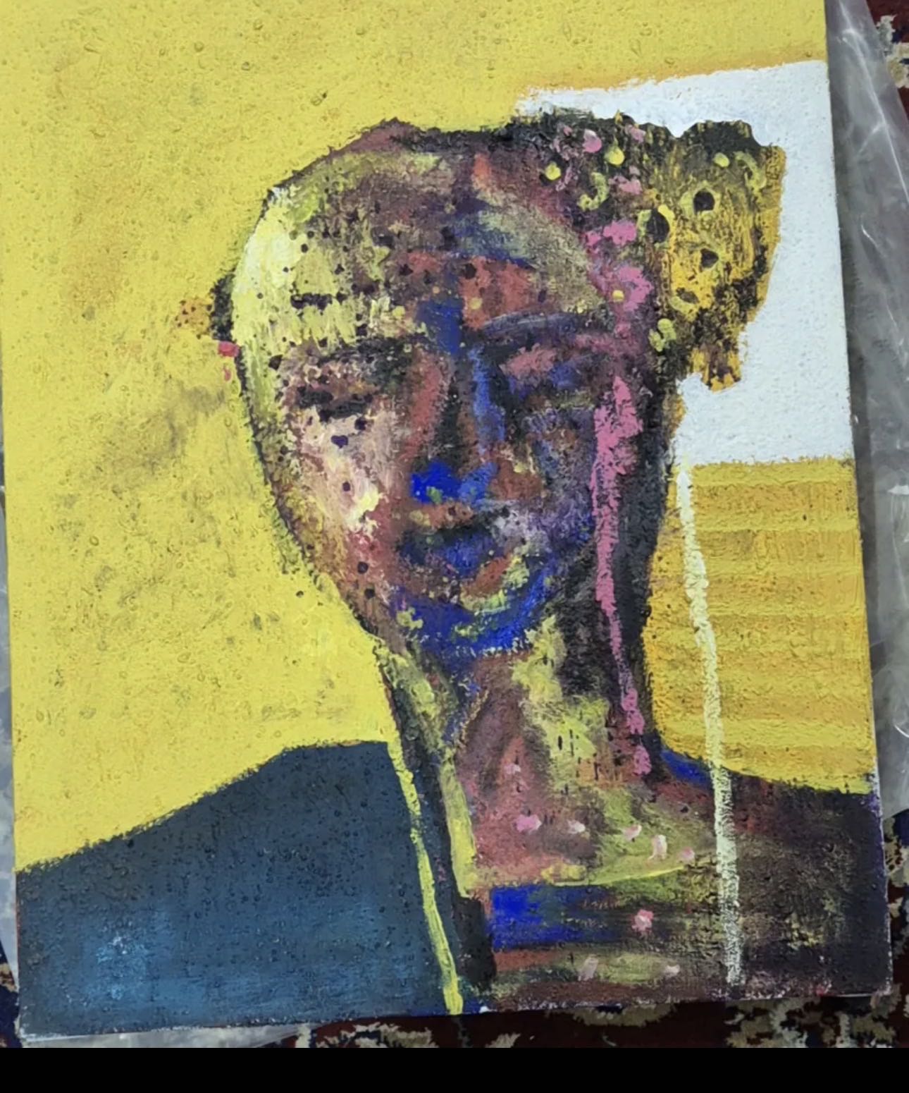 لوحات بالوان الكريلك وحدة زيتية