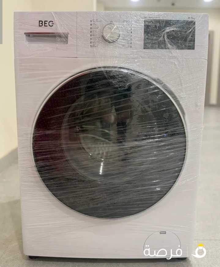 غسالة 9 كيلو جديدة لم تستخدم بلفة المصنع