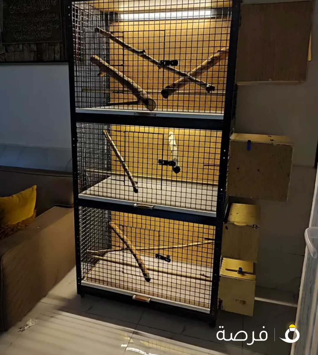 للبيع قفص انتاج طيور جديد 3 خانات