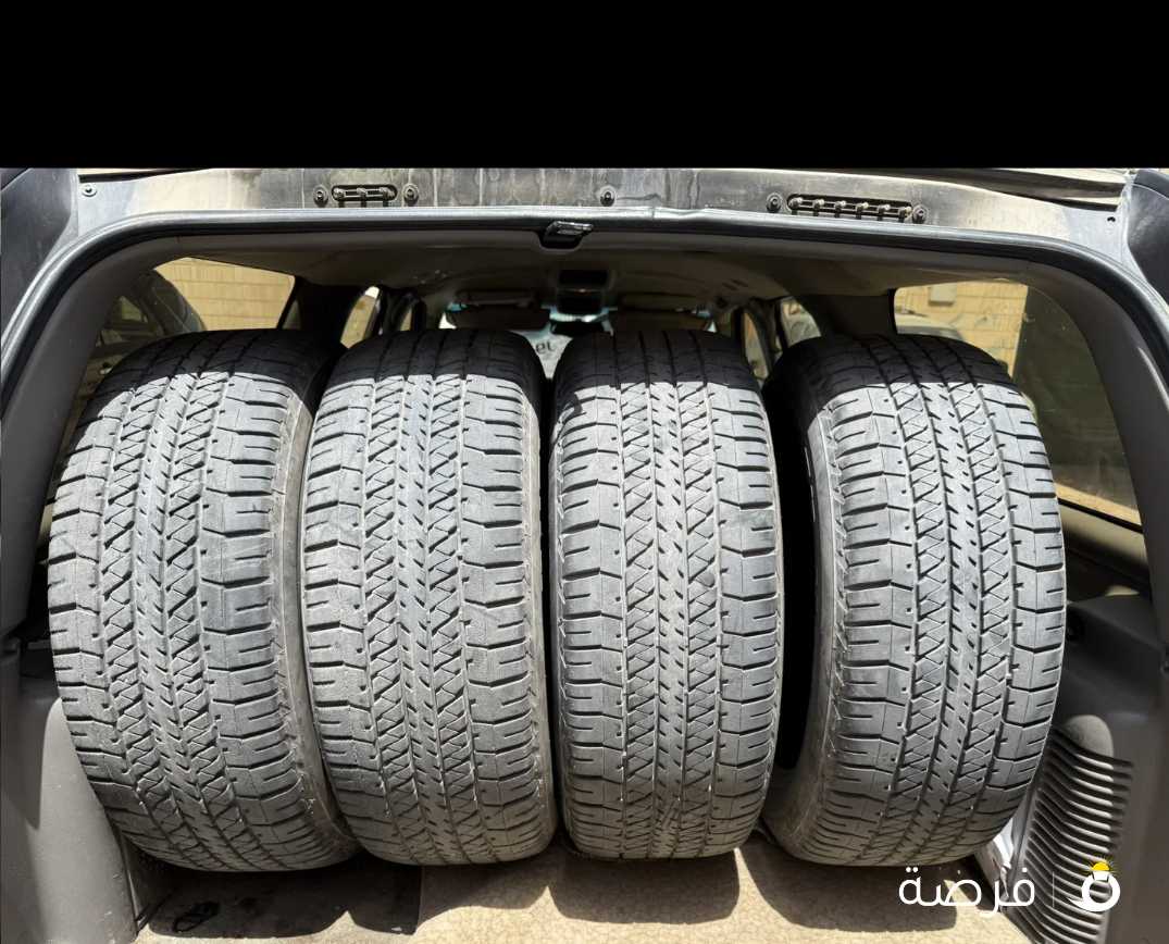 للبيع عدد اربع تواير بريجستون مقاس 275/60/20 صناعه اليابان