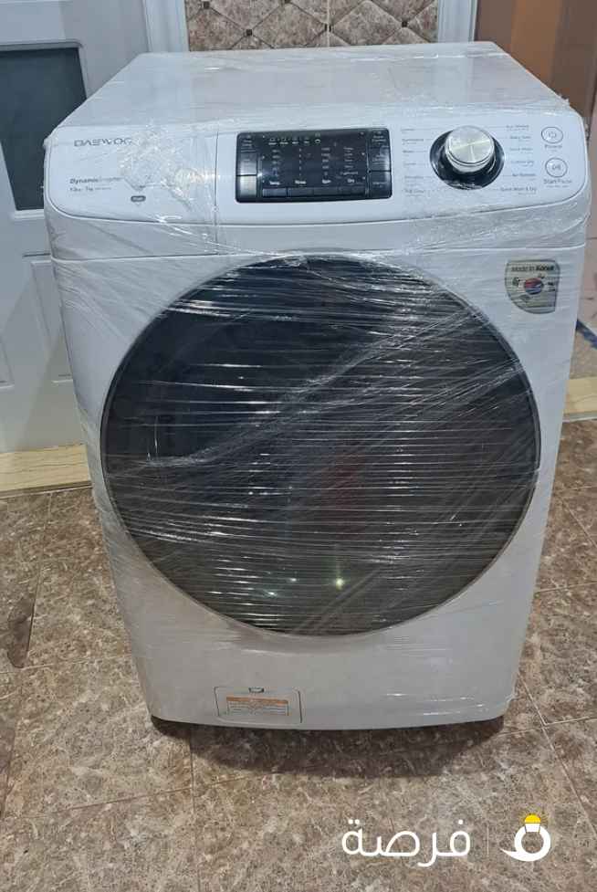 غسالة دايو 13 كيلو و 7 تجفيف بحالة الجديدة مع كفالة DAEWOO