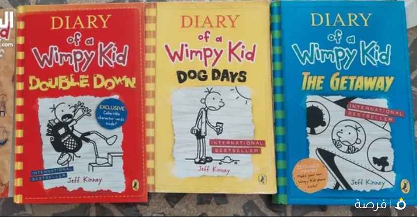 4 books of Diary of a Wimpy Kid