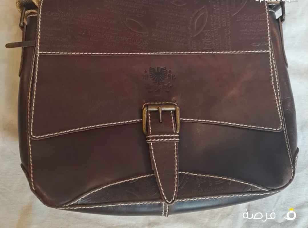 3 شنط جلد بقري طبيعي جديدة