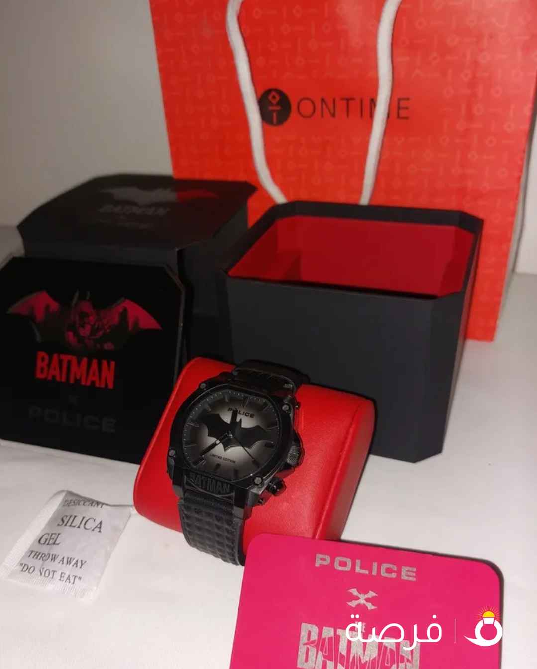 للبيع ساعه بوليس باتمان limited edition شرط اصلي
