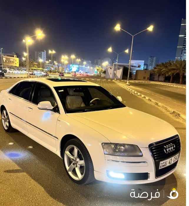 للبيع أودي A8 لارج 6سلندر موديل 2010 بحاله نادره مواصفات خاصه ( فل أبشن ) 1750 دك.