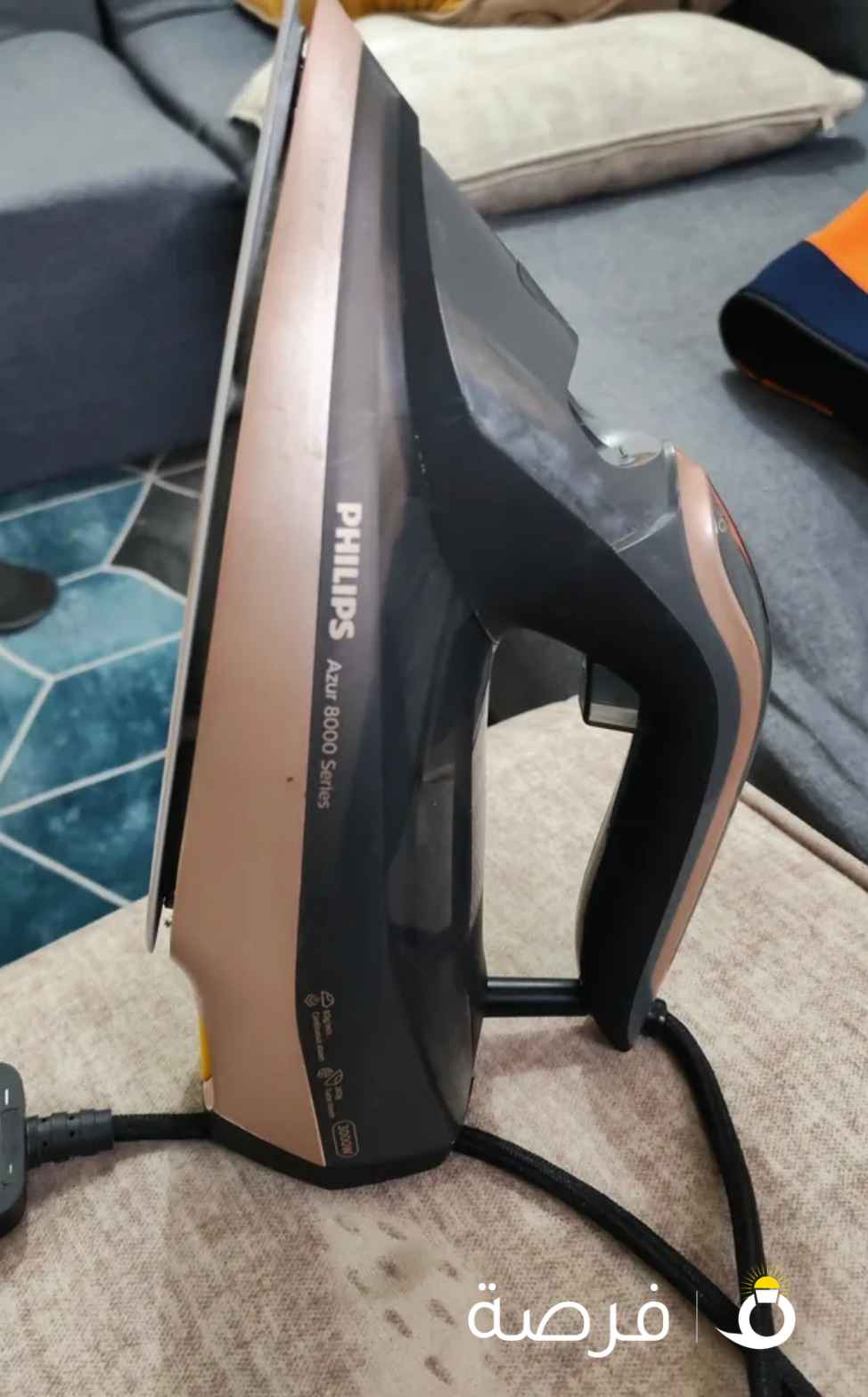 مكواة بخار ماركة فيليبس بقوة 3000 واط سلسلة8000 شغالة 100٪ Phillips iron 3000W Series 8000 إندونيسيا