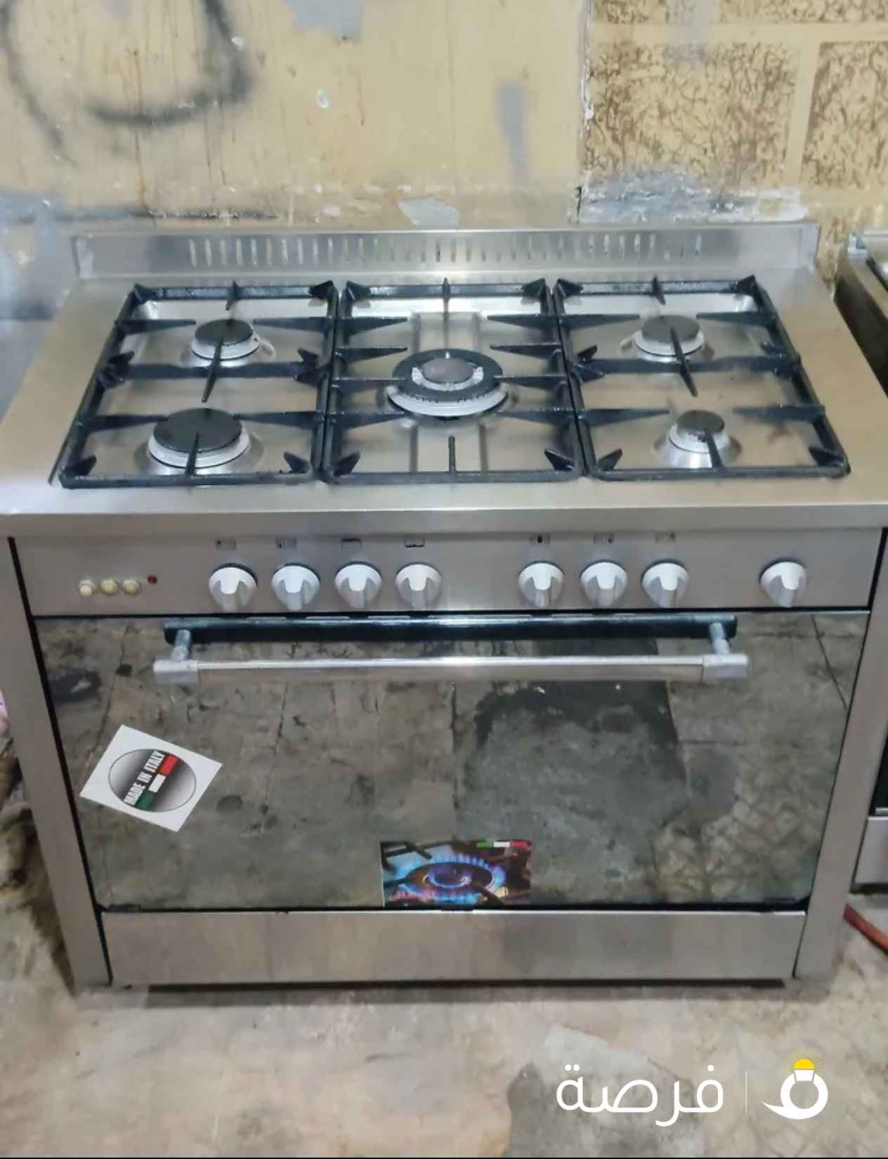 نبيع طباخ اجليم جاذ ايطالي مقاس متر في 60 بحاله جيده معا التوصل التشغيل