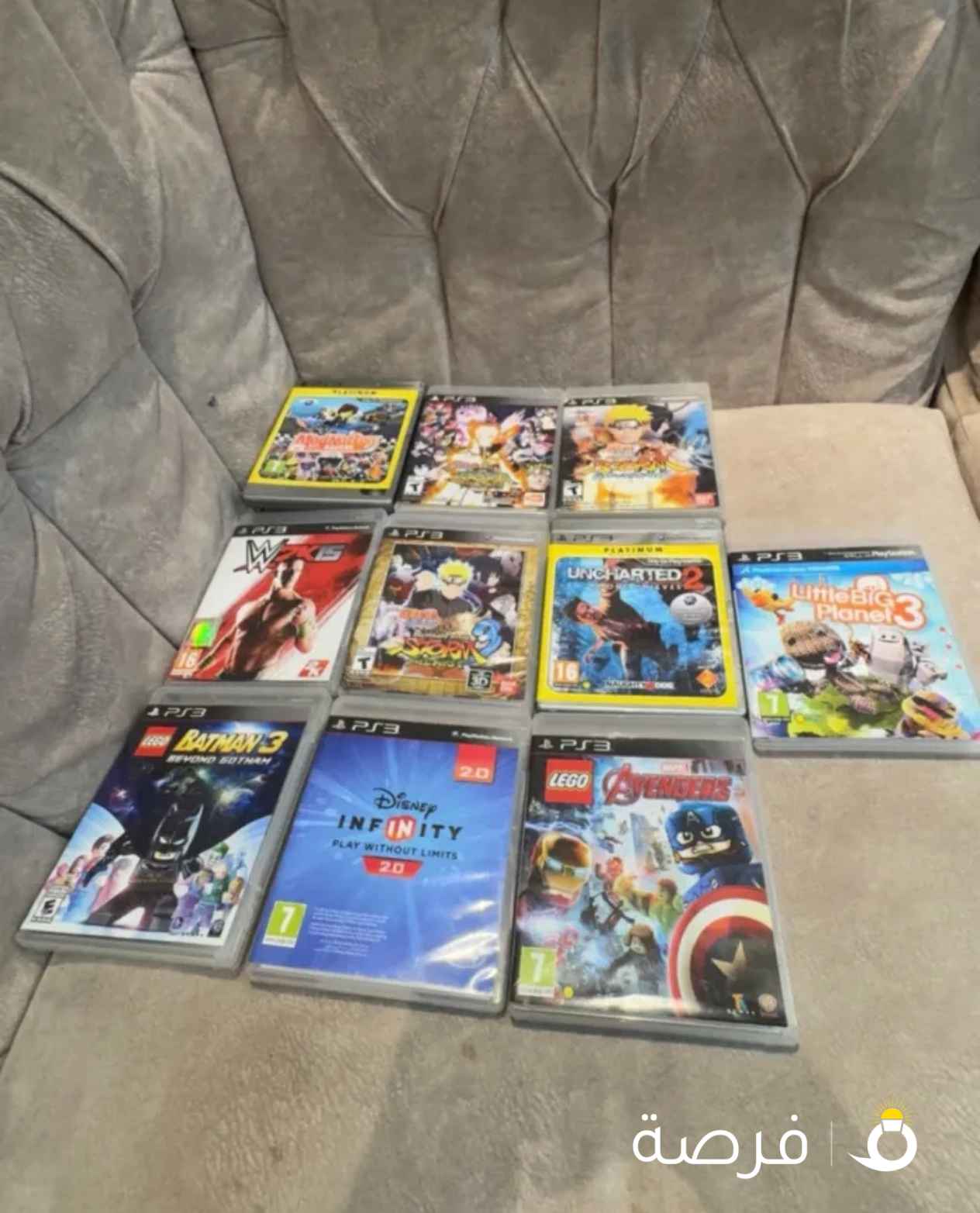للبيع عدد 10 العاب سوني 3 نظيفه