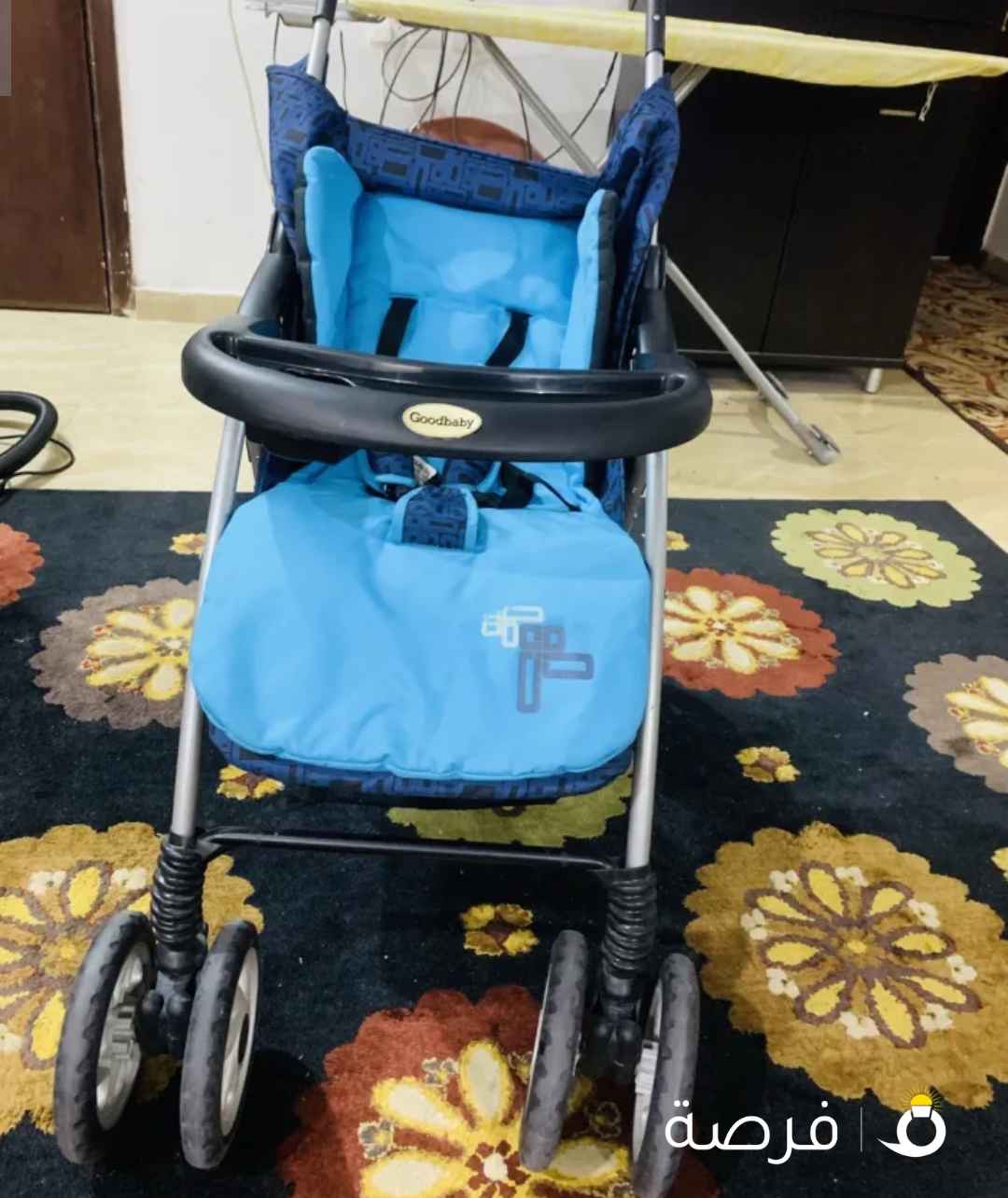 عربة اطفال ماركة جوود بيبي بحالة ممتازه شبه جديده