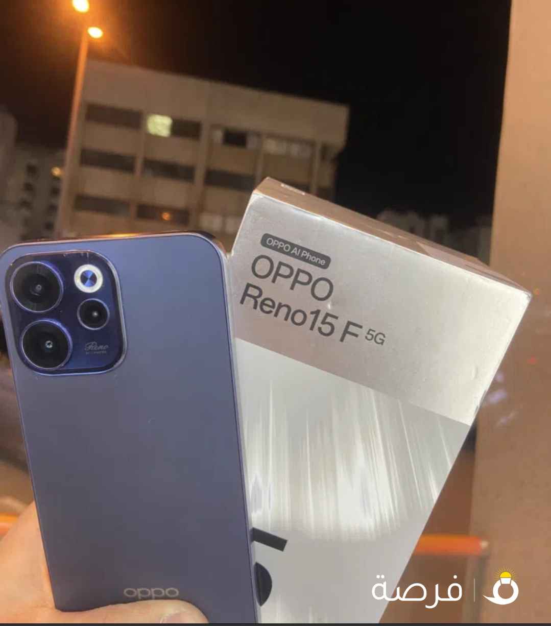 هاتف أوبو رينو 15 الجديد بسعة 256 جيجابايت بلون أزرق - حالة