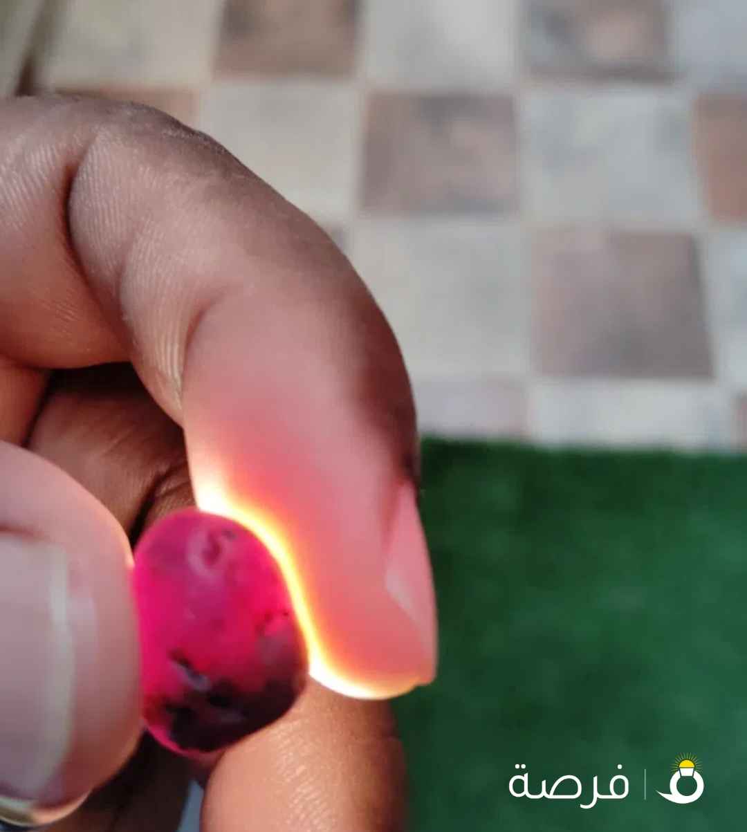 Ruby stone rough