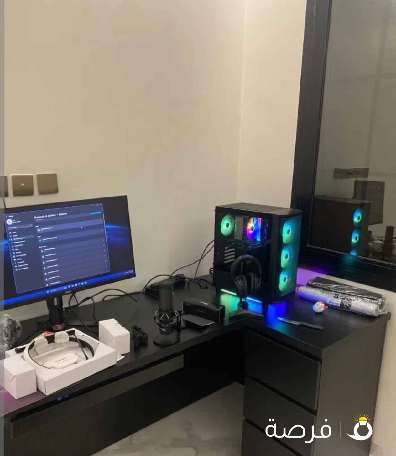 بي سي للبيع مع اغراضه او بدون استعمال ⁦⁦6⁩⁩ شهور ونظيف المواصفات تحت