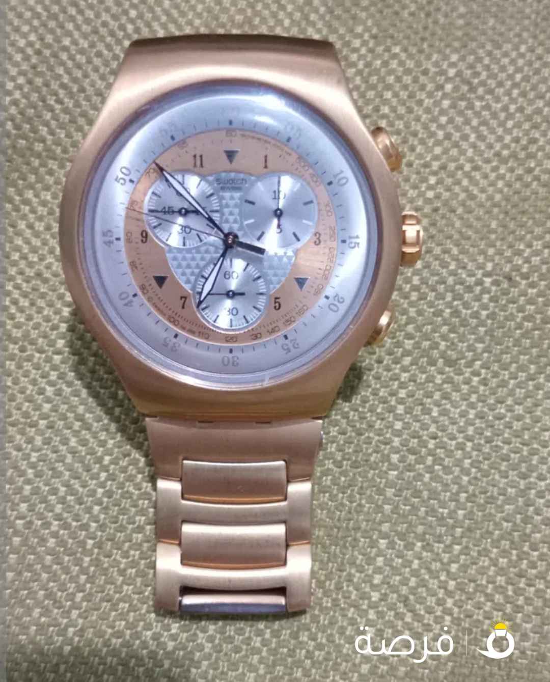 SWATCH SR936SW Swiss made All.Chronograph's working Analog Men's Watch Rose Gold Color