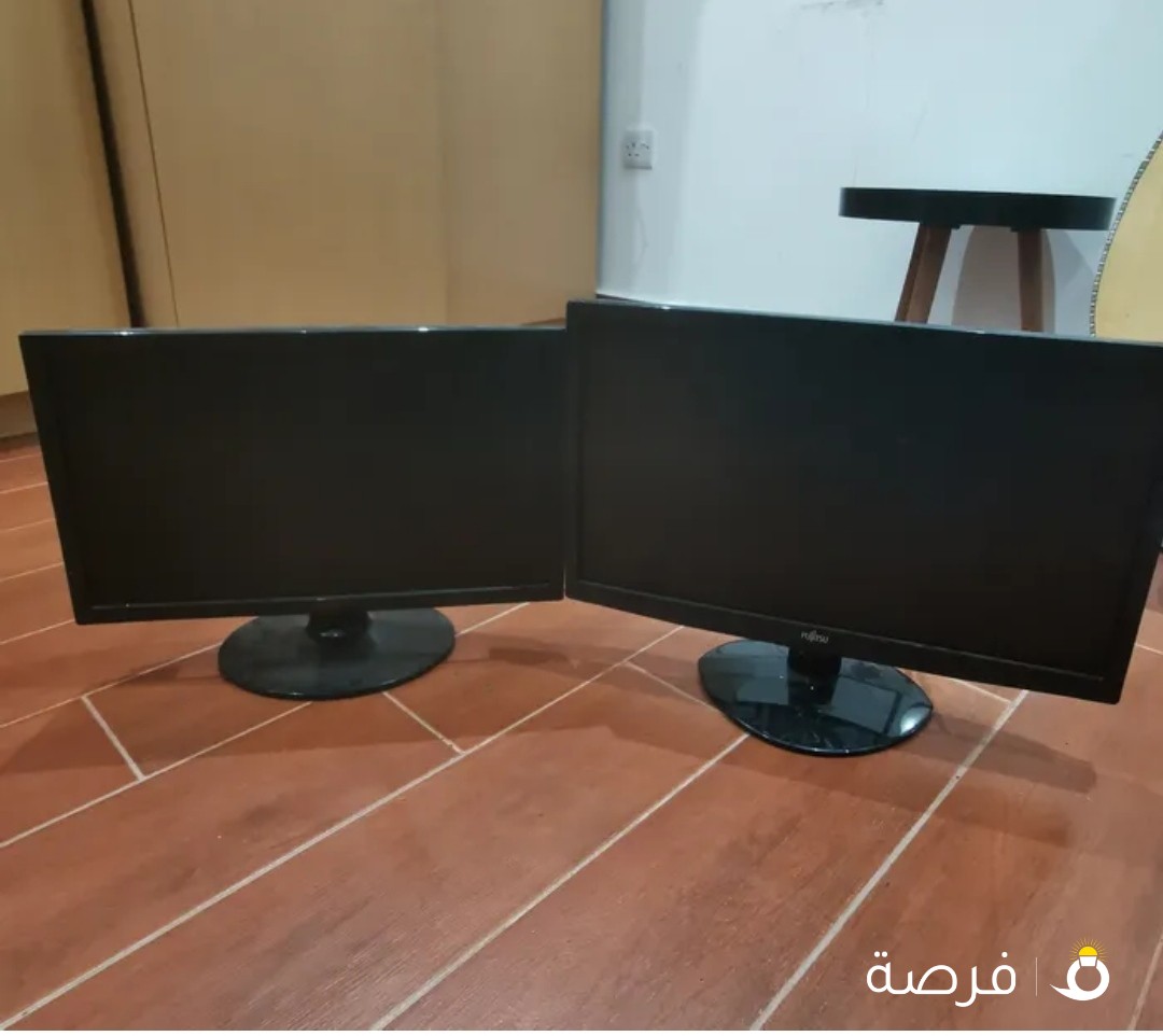 للبيع شاشتين كمبيوتر