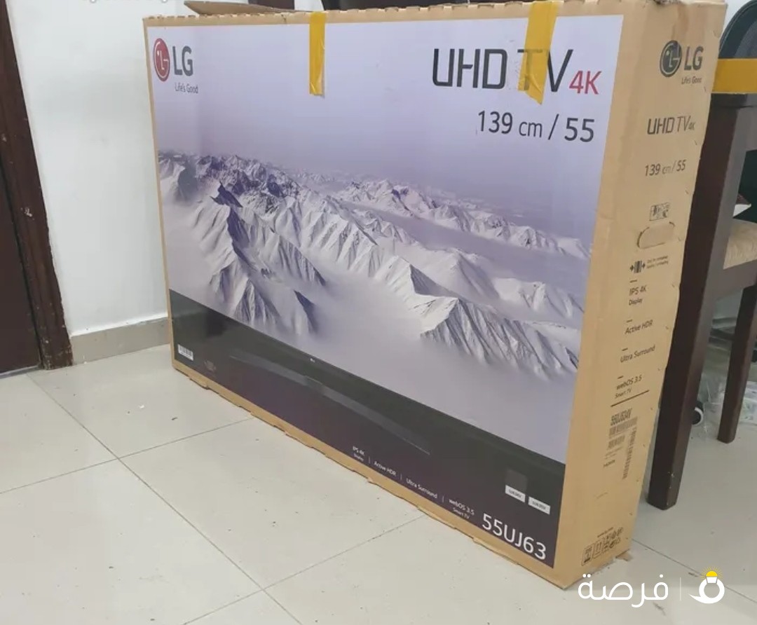 تلفزيون lg smart UHD TV 55 بوصة بحالة ممتازة