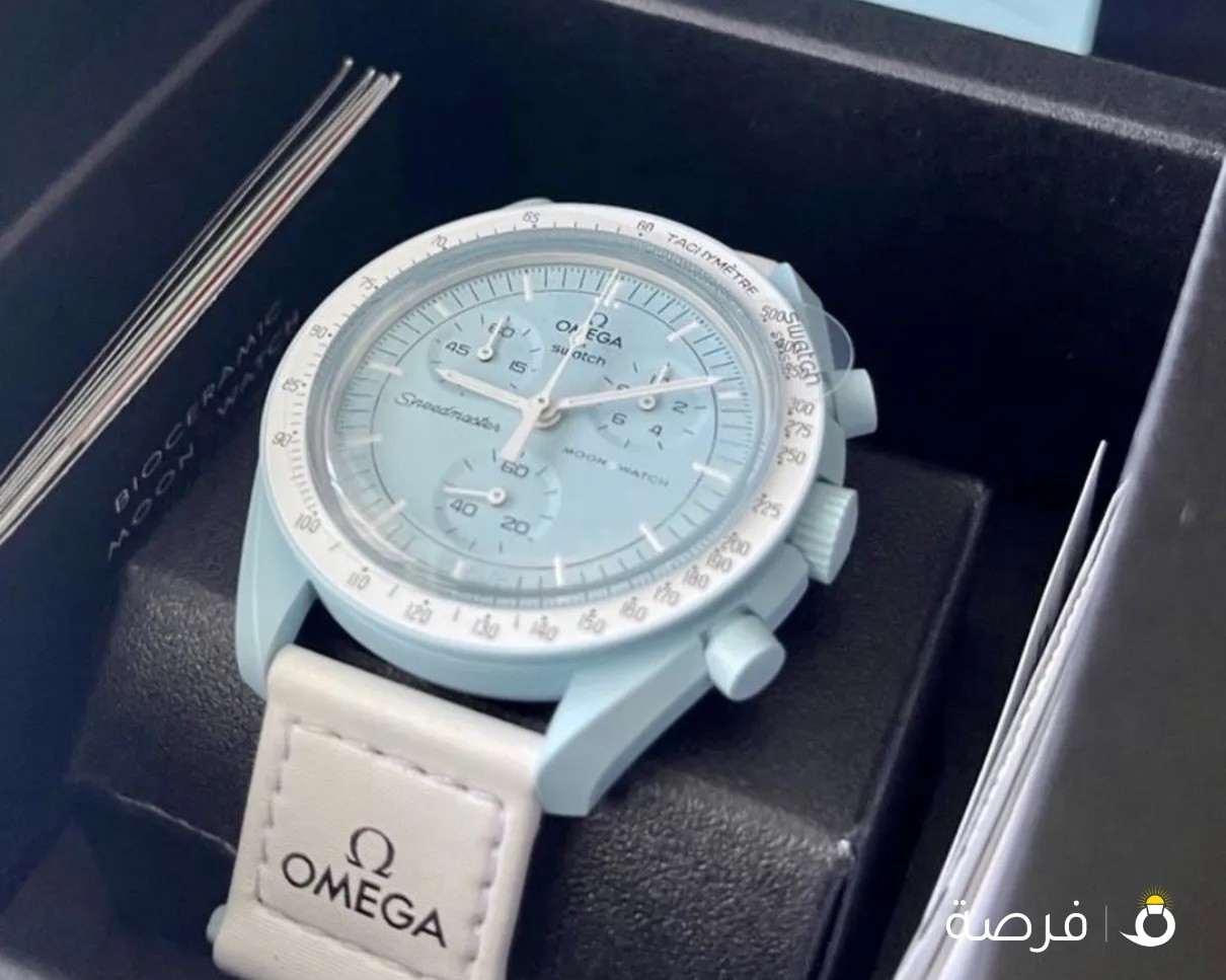 ساعة اوميجا سواتش اصلية مقاس 38 استخدام خفيف