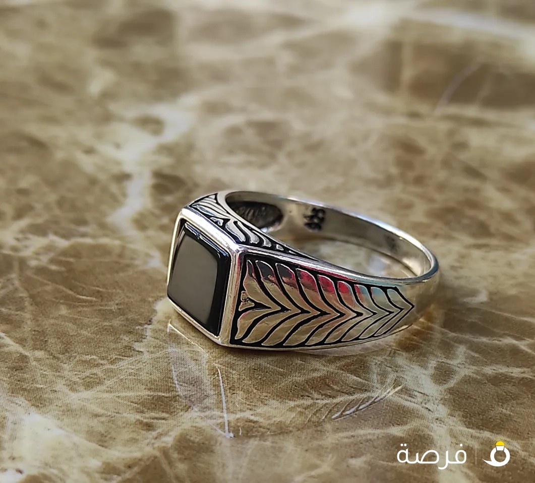 خواتم فضه ايطالي اصلي عيار 925 بتصميم مميز