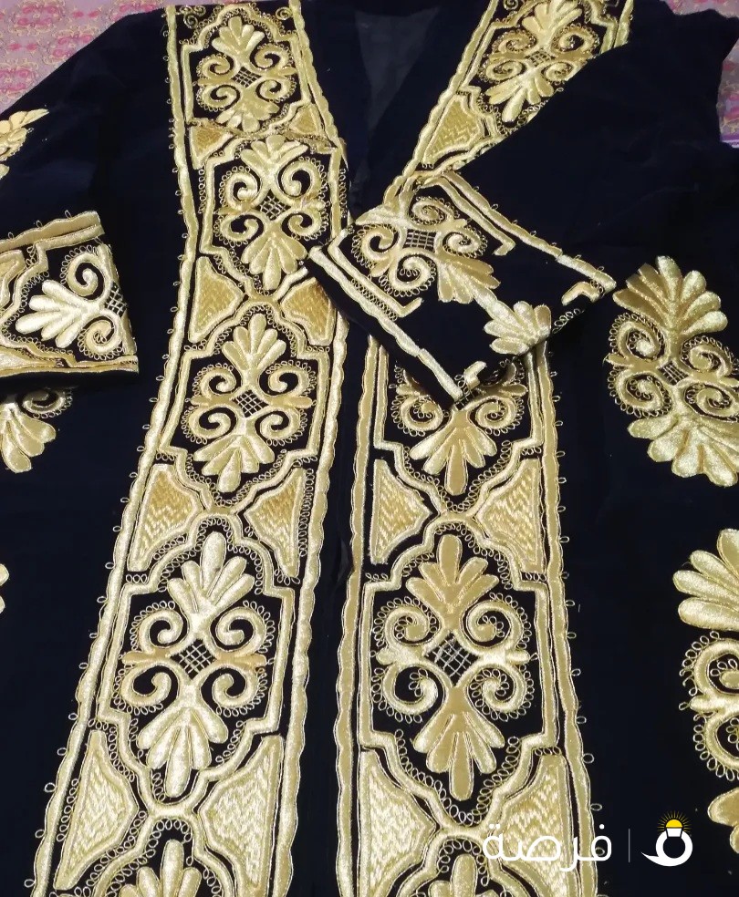 Authentic velvet coat/robe with silk thread embroidery for sale
