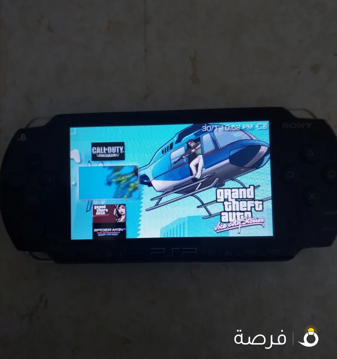 جهاز psp مستعمل مع شنطة و14 لعبة