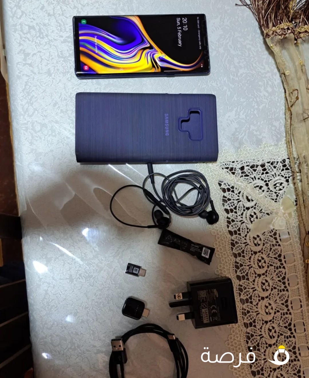 موبايل Galaxy Note 9 بحاله ممتازه جدا استعمال جيد جدا ولا يوجد به اي خدش يوجد عليه حمايه للشاشه