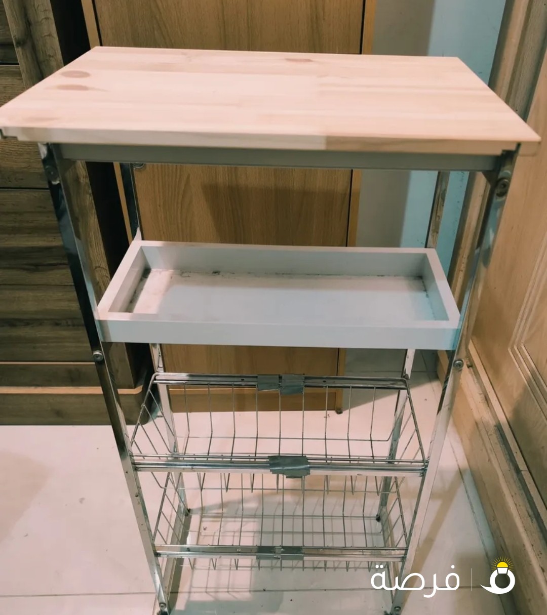 cupboard and table and shelves