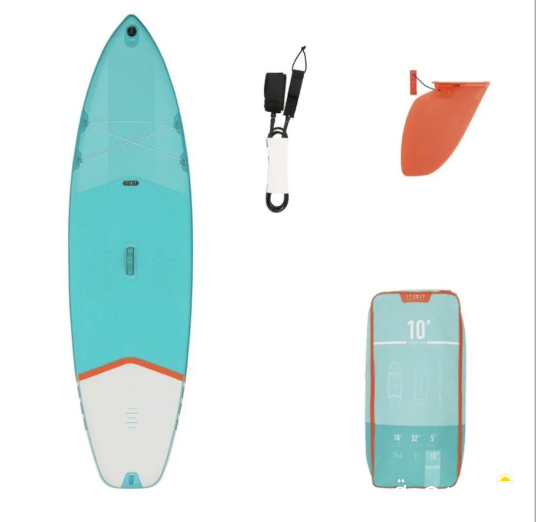 X100 10FT TOURING INFLATABLE STAND-UP PADDLEBOARD - GREEN بادل ، قارب تجديف