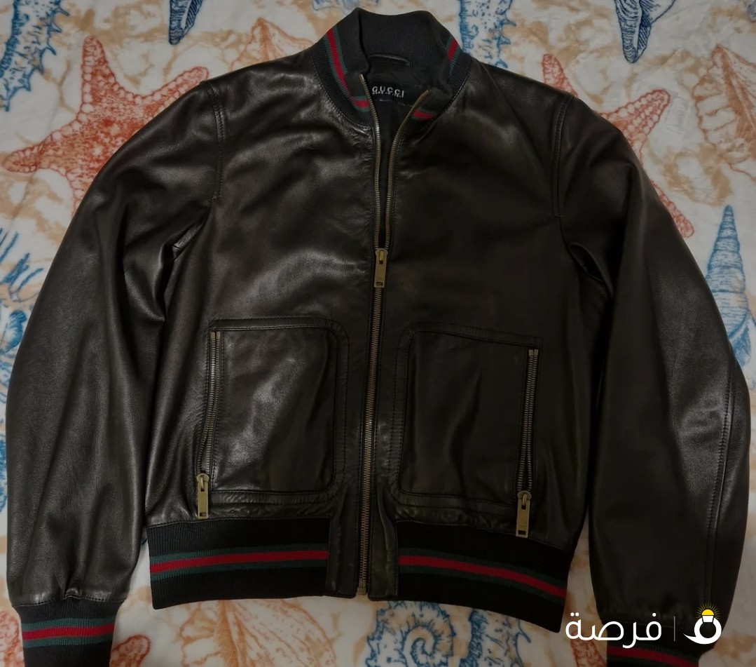 gucci leather jacket