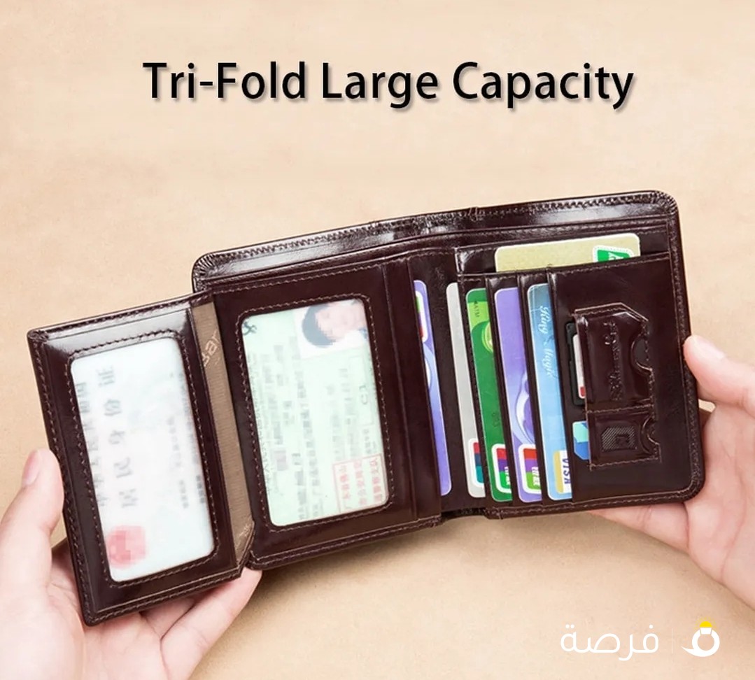 Genuine Leather Rfid Protection Wallets for Men