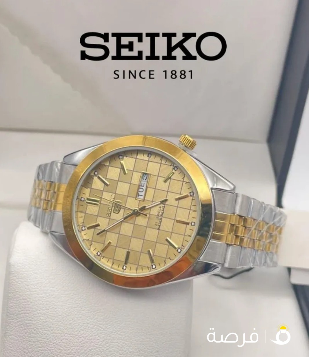 Seiko battery gents watch ساعة سيكو بطارية رجالي ضد الماء لون ثابت ضد الماء