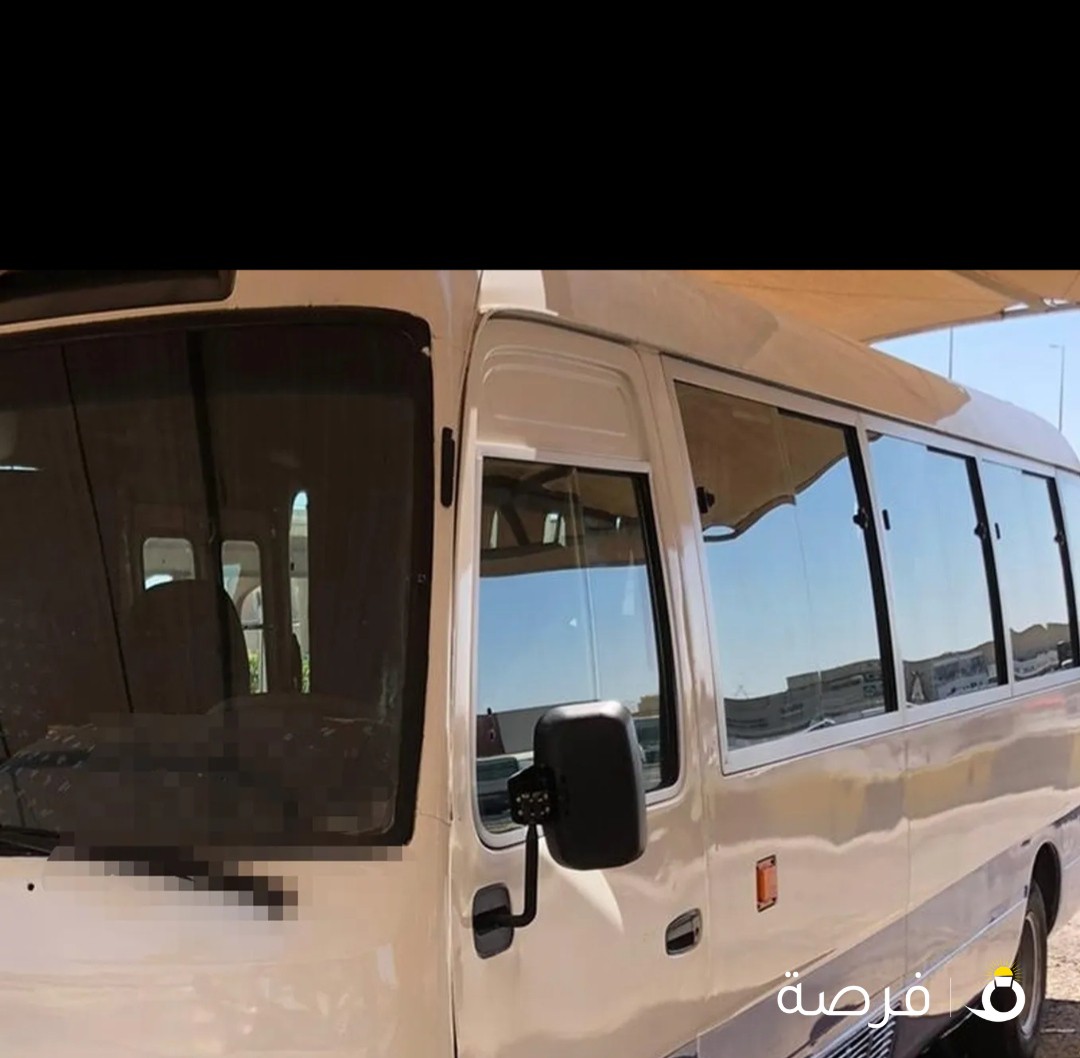 للبيع باص تويوتا كوستر موذيل 2007 شرط الفحص جير مكينه و شصي