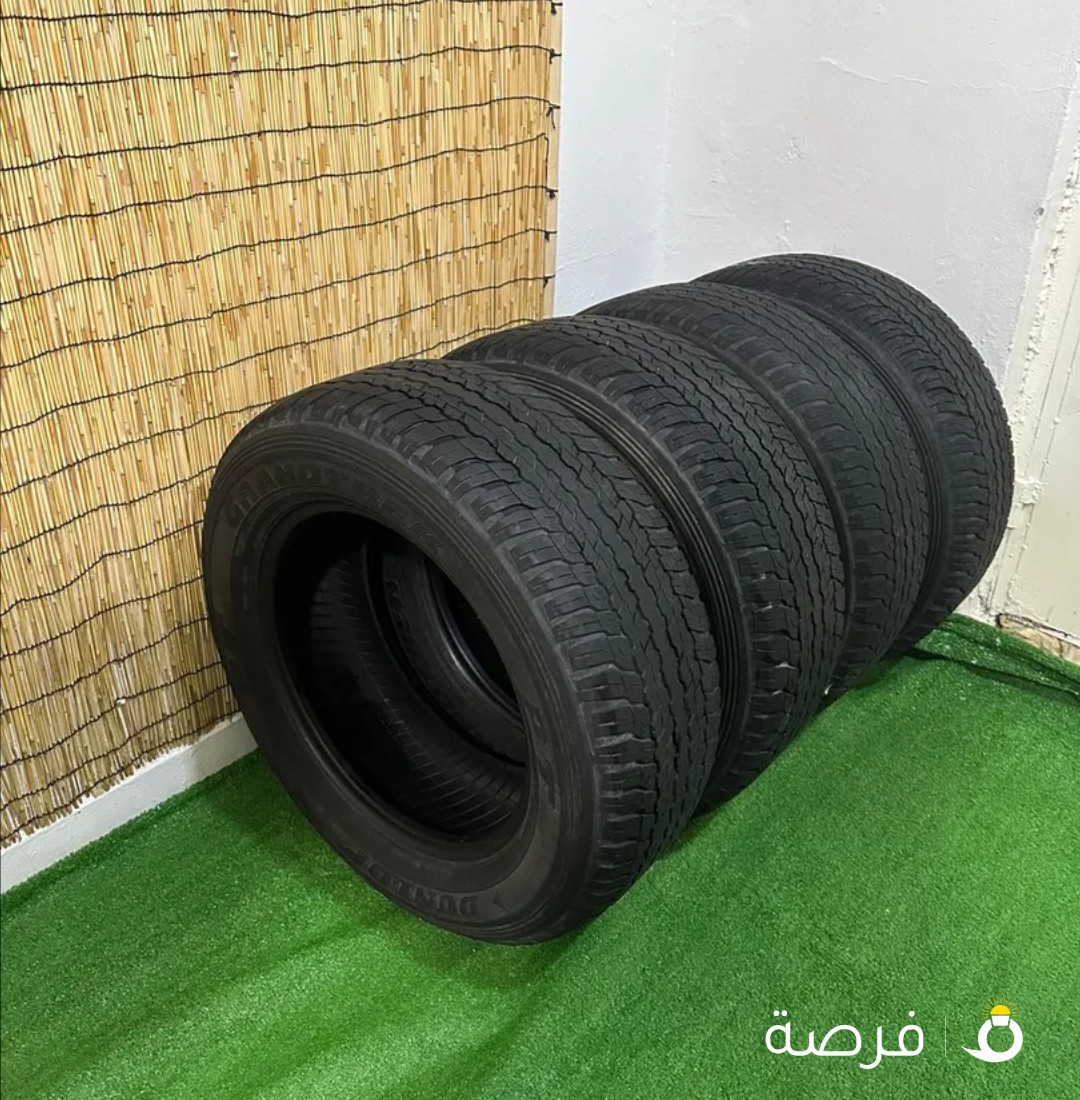 4 تواير دانلوب البابطين نظاف
