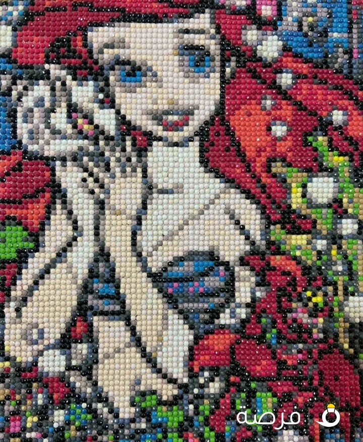 لوحه كريستال للبيع مقاس 40x30 سم مع اطار لوحه مجاني
