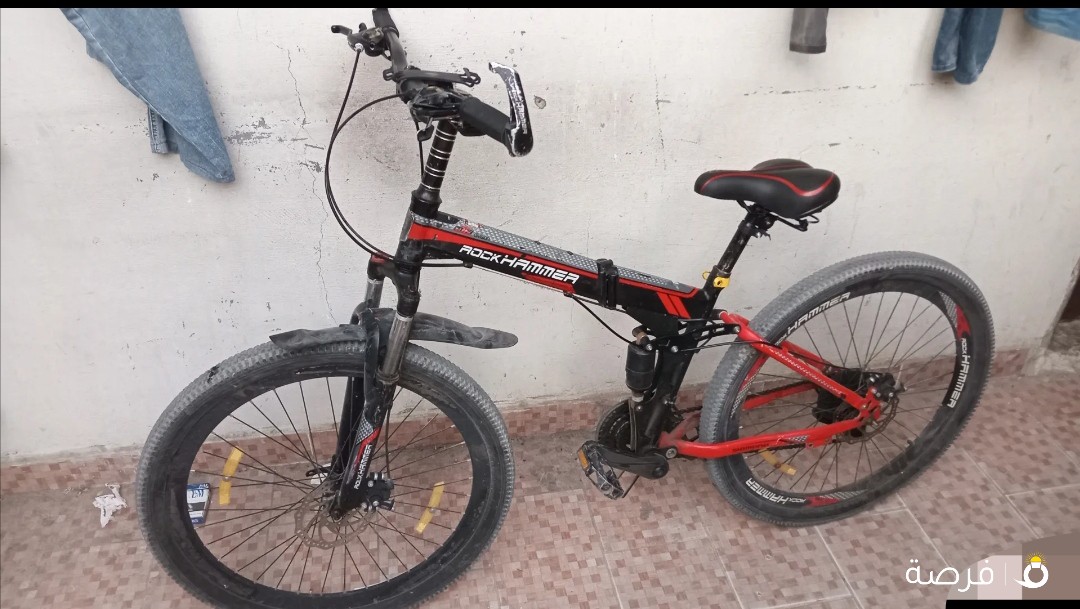 دراجة روك همر نقل غيارات بحالة جيدة.Rock Hummer bike, spare parts transfer, in good condition.