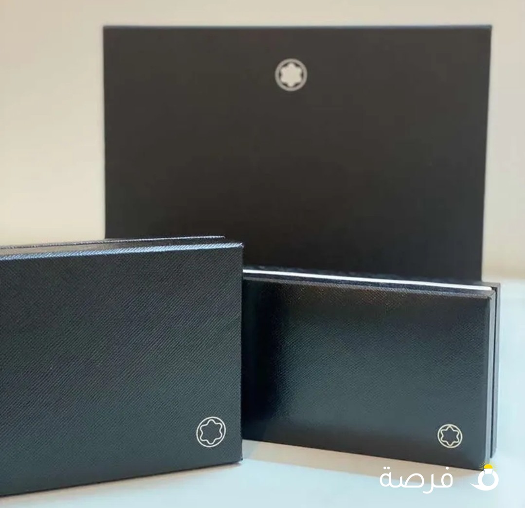 سيت montblanc حاملة بطاقات وقلم