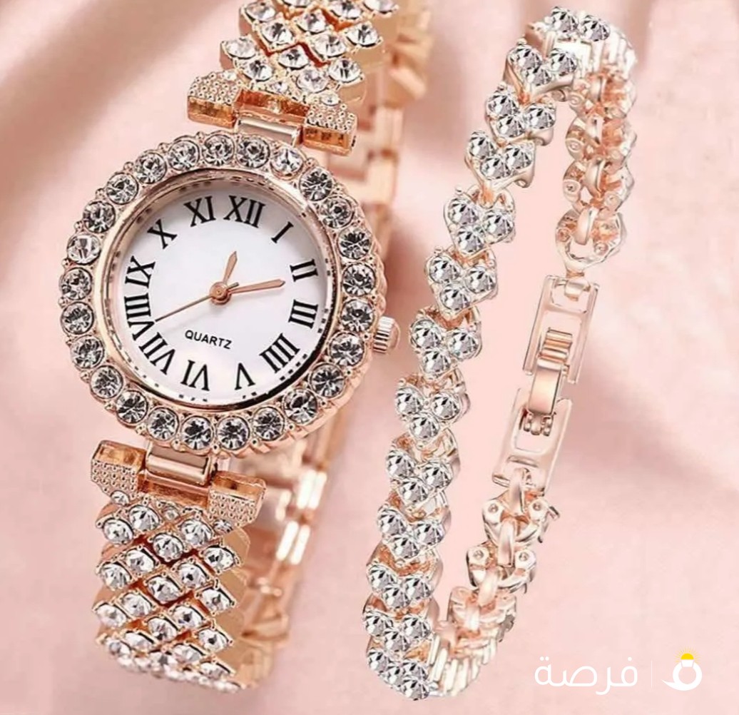 طقم ساعة كوارتز وبلاك لون ثابتطقم ساعة كوارتز وبلاك لون ثابت
