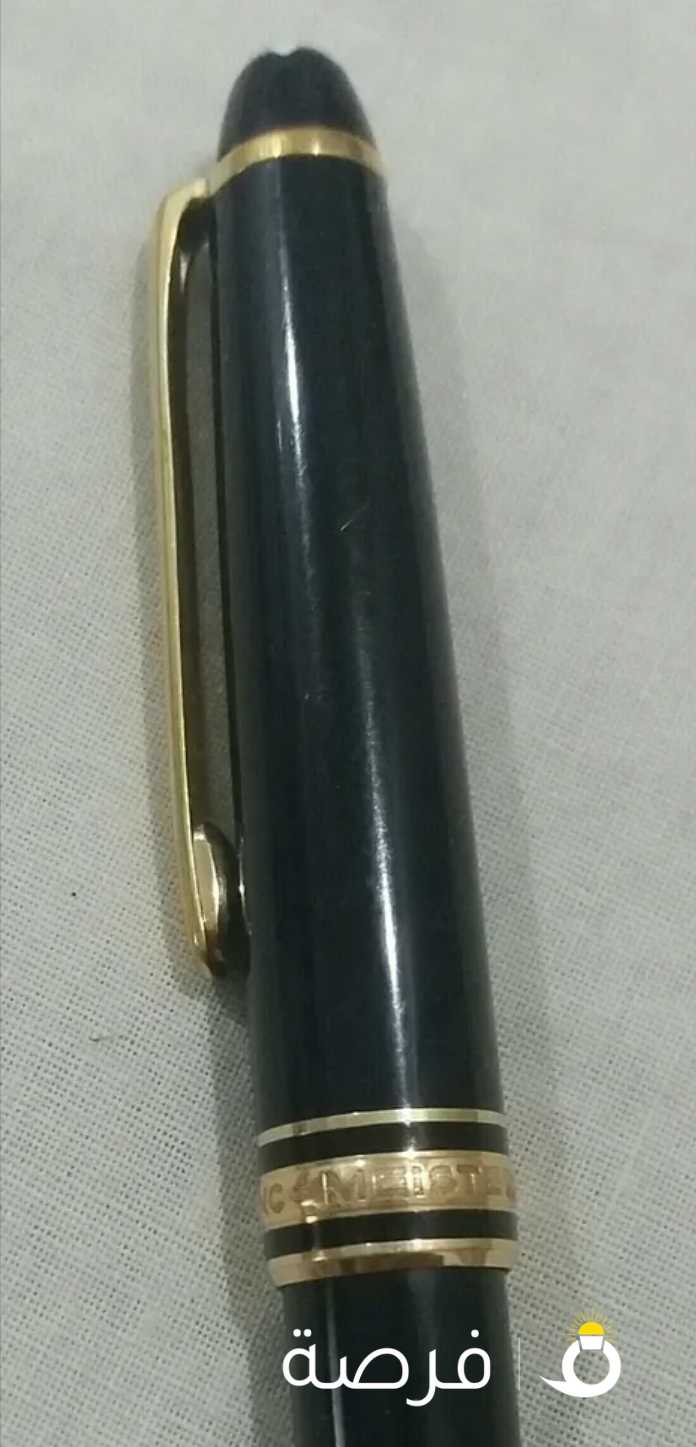قلم مونت بلانك الذهبي Gold Mont Blanc أصلي