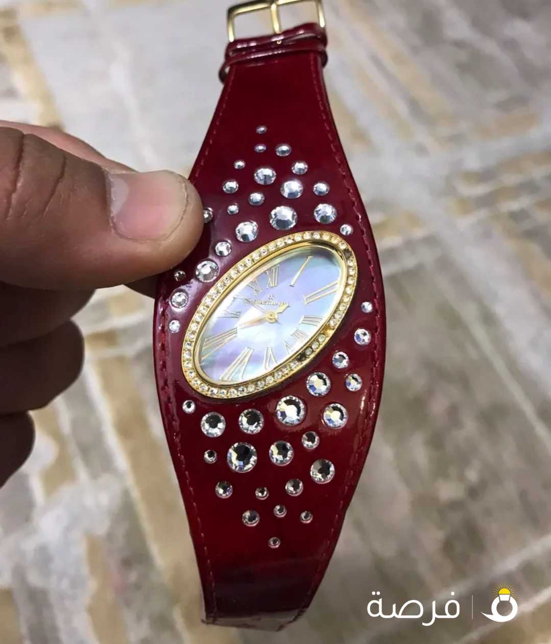 ساعه كريستيان بيل سويسري ذهب عيار 23