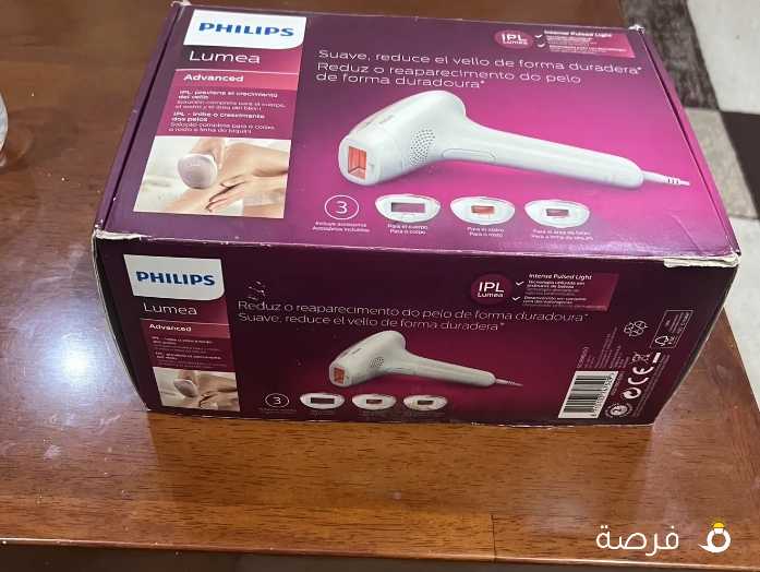فيلبس - جهاز إزالة الشعر لوميا متقدم - نبضات ضوئية مكثفة 250000 ومضة