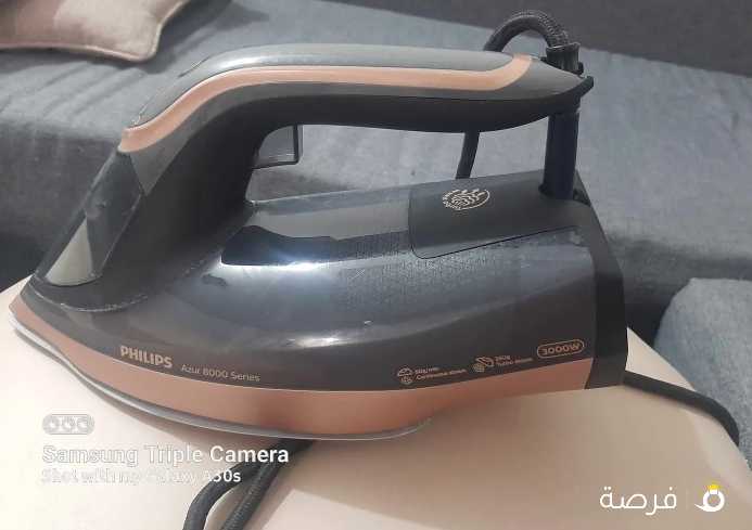 مكواة بخار ماركة فيليبس 3000واط شغاله تمام صناعة إندونيسي Phillips Iron Azur Steam 3000W Indonesia