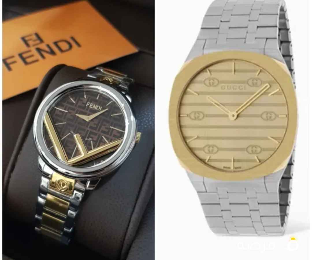 للبيع – ساعة Gucci و FINDI أصلية سويسرية الصنع