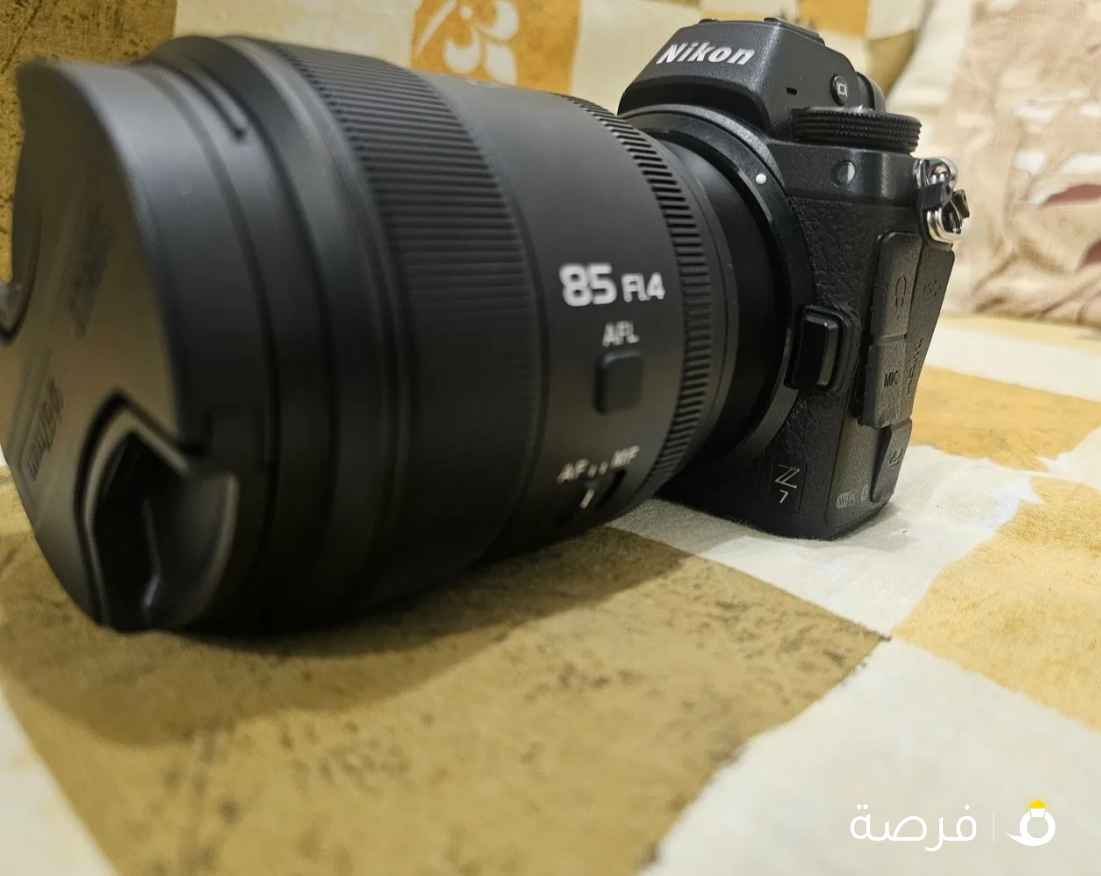 Camera nikon Z7 mirrorless with 24-70 F4 and 85mm 1.4. camera in a very good condition.