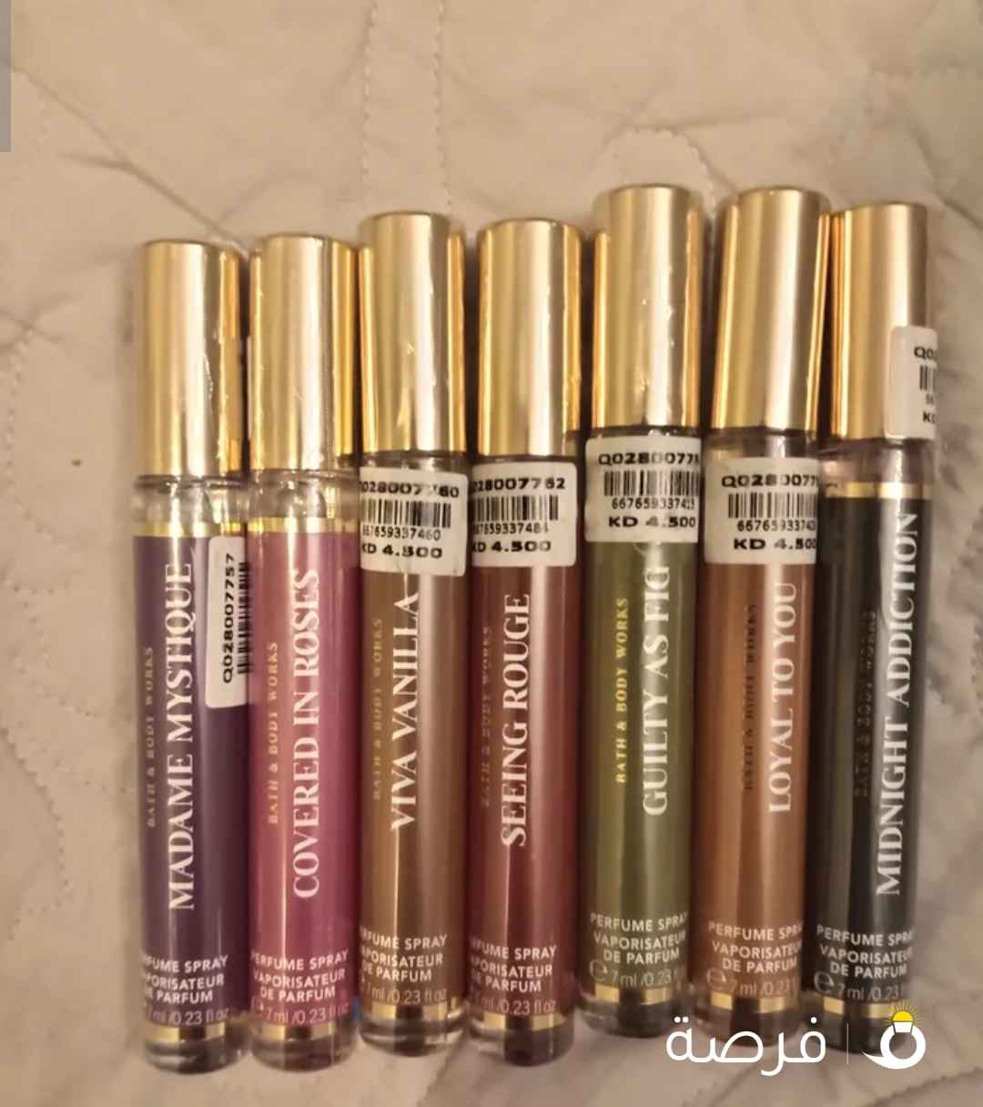 Brand new 7 perfumes from bath and body works. Various scents.