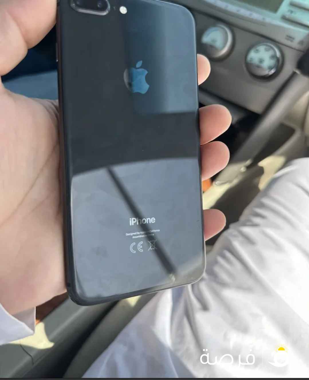 ايفون8بلس ممتاز غير مفتوح او مبدل شي بطاريه 80