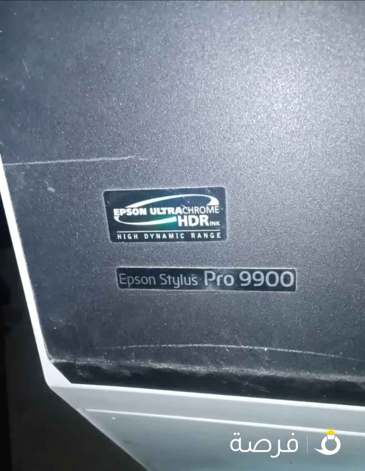طابعه بلوتر Epson pro 9900 مستعمله+أحبار جديده كل لون لتر