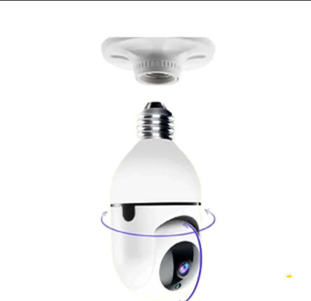 كاميرا مراقبه بمصباح اضاءه بانوراما 360 درجه جديد
