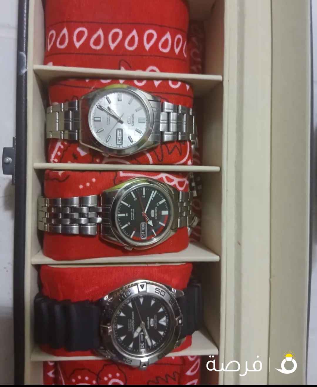 ساعات سيكو 5 اصليه حالتهم جديده كما موضح